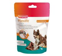 Beaphar Flexifit Treats - Snack Articular para Perros Activos - Sabor a Carne - Omega 3, glucosamina y Calcio - 150g
