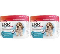 Beaphar LACTOL - Leche de fórmula para Cachorros en Polvo, enriquecida con DHA, Fuente de proteínas, Cachorros sin destetar, Hembra gestante o lactante y Perro Anciano o Enfermo, (Paquete de 2)