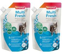 Beaphar Multi Fresh - Contra los Malos Olores de la Arena de Gatos - Prolonga la Vida útil de la Arena - Fragancia Brisa Marina- 400gr (Paquete de 2)
