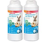 Beaphar Neutralizador de Olores para Roedores - Elimina olores - Material granulado con Perfume Fresco y Agradable - PH Neutro y Biodegradable - 600g (Paquete de 2)