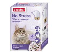 Beaphar No Stress Kit Antiestres Natural Gato 30ml, Difusor y Recarga, Reduce Estrés y Ansiedad, Arañazos, Miedos, Cambios Entorno, Ruidos, Marcaje con Orina, Conflictos, 30ml
