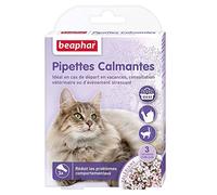 BEAPHAR - NO Stress - Pipetas calmantes de valeriana para Gatos - Reduce el estrés y los Problemas de Comportamiento sin dependencia ni somnolencia - Listo para Usar - 3 semanas de acción - 3 pipetas