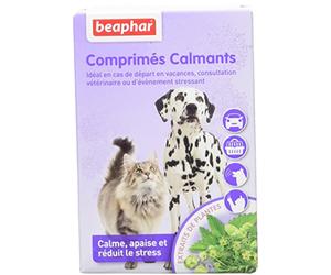 BEAPHAR - NO Stress - Tabletas calmantes de valeriana para Perros y Gatos - Extractos Naturales de Plantas - Reduce el estrés y Problemas de Comportamiento sin dependencia ni somnolencia - Lote de 20