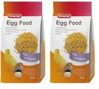 Beaphar Pasta de Huevo para Canarios y Aves Exóticas - 150g (Paquete de 2)