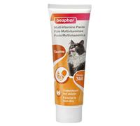 BEAPHAR - Pasta multivitamínica de taurina y Omega para Gatos - Suplemento dietético - Promueve el Brillo del Pelaje - Fortalece el Sistema cardíaco y la agudeza Visual - Tubo 100 g