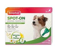 Beaphar Pipetas repelentes Naturales para Perros pequeños (Menos de 15 kg) - 3 Meses de protección Natural contra garrapatas, pulgas y Mosquitos - para Todo Tipo de Perros - 3 pipetas de 1 ml.