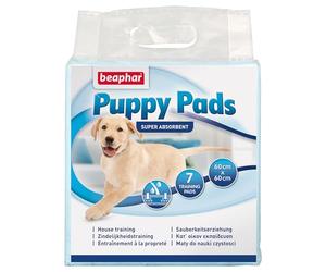 Beaphar Puppy Pads Empapadores Perros 60x60, Absorbentes, No Dejan Olor, Adiestramiento para Cachorros, 7 uds