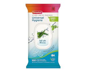 Beaphar Toallitas húmedas biodegradables para la Limpieza General de Perros y Gatos - con Aloe Vera, Ingredientes Naturales y Pro-Vitamina B5-30 Unidades