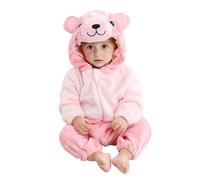 Bear Animal Onesie para niños pequeños - de cero a treinta y seis meses, mono mameluco con capucha | Para bebés y trajes de invierno y juegos, cómodo y lindo, suave y seguro, habitación infantil y