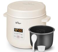 Bear Arrocera de 2 tazas sin cocer, multifuncional 300 W, cocina eléctrica de arroz con función de conservación del calor, función preestablecida, mini olla eléctrica de arroz