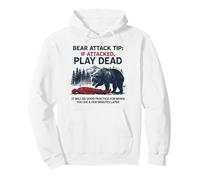 Bear Attack Tip: Juega a Dead Outdoor de Forma Divertida para Acampar Sudadera con Capucha