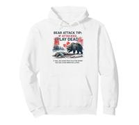 Bear Attack Tip Play Dead, Divertido Viaje de Pesca de salmón a Canadá Sudadera con Capucha