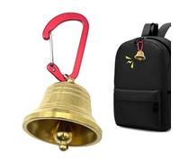 Bear Bell - Herramienta de alarma para mochileros con mosquetón, campanas de advertencia al aire libre, para pescadores, visitantes, dueños de perros, viajeros familiares, senderismo, camping, viaje