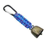 Bear Bell with Carabiner - Super Loud Hiking Safety Bell, Outdoor Camping Keychain, Vintage Strap Mountaineering Accessory, Wildlife Alert Tool for Backpacking Hiking Security Adventure