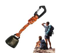 Bear Bells - Cencerro pequeño vintage para senderismo | Campanas de oso pequeñas con silenciador | Juego de campanas de protección para osos para mochileros, ciclismo, cabaña