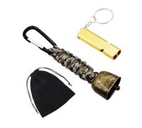 Bear Bells - Wildlife Alert Device Whistle For Outdoor Safety | Paracord with Aluminum Construction, Portable Bell, For Backpacking, Camping, Walking, Biking, Climbing