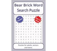 Bear Brick Word Search Puzzle: Word searches about Bear Brick, with easy to read print | 6 x 9 inches. 110 pages | 50+ puzzles _ Gifts for Vacations, Holidays.