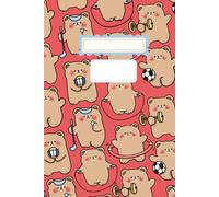 Bear Burn Notes: Coral Red Pastel Notebook for Cardio Logs, Creative Goals, and Playful Fitness: Cute Sportsbear Journal with Matte Softcover and 120 ... Students, Runners, Animal Fans, and Creative