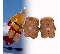 Bear & Cactus - Rodilleras de esquí, equipo de protección ajustable para adultos con hebilla de liberación rápida, acolchado grueso para esquí, patinaje sobre hielo y deportes al aire libre