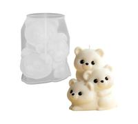 Bear Candle Mold - 3D Cute Silicone Casting Mold For Resin And Wax