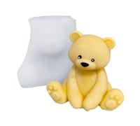 Bear Candle Mold - Sitting Silicone Craft | Soap Plaster Mould