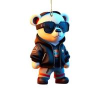 Bear Car Rear View Mirror Pendant, Cute Charm Ornament, Interior Decor
