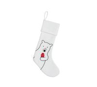 (Bear) Christmas Stockings Santa Claus Snowman Penguin Deer Fireplace Decorations Cloth Ornaments ML-M363ABCD