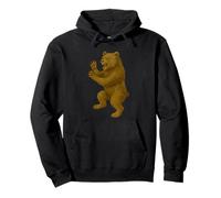Bear Crest Renacimiento Fantasía Arte Heráldico Medieval Animal Sudadera con Capucha