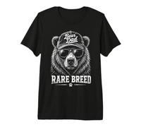 Bear Dad One of a Kind Oso Gafas Papa Gracioso Camiseta Premium