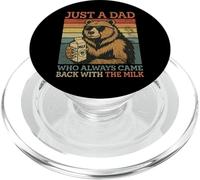 Bear Dad, Solo Un Papá Que Siempre Volvió con La Leche PopSockets PopGrip para MagSafe
