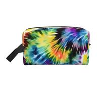 Bear Dancing - Bolsa organizadora de cosméticos portátil con estampado de teñido anudado, bolsa de almacenamiento de gran capacidad