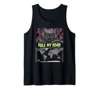 Bear Dollar Crown ruge sátira feroz para los fanáticos políticos Camiseta sin Mangas