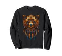 Bear Dreamcatcher Native American Indian Feathers Arts Sudadera