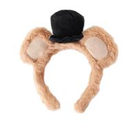 Bear Ears Headband - 8.27inch Cute bear ear hair tie | Plush Soft Headband | Animal Ear Hair Band, Makeup Face Wash Headbands for Women Girls Party Festival Costume Wear