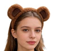 Bear Ears Headband - cloth Plush Headwear, Adjustable Costume, Ear Hair Accessory, easy to carry | for Teen and Women Ideal Party Cosplay Birthday Party Photoshoot Event Kids Teens Ladies Girls