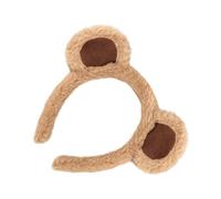 Bear Ears Headband - Cute Plush Adjustable Costume Accessory | Cloth Material, 45g Lightweight Design, Adult Animal Ears Headband for Party Celebration Photoshoot Event Daily