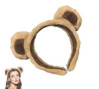 Bear Ears Headband, Fuzzy Makeup Headband, Lindo Skincare Headwear
