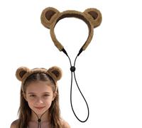 Bear Ears Headband | Plush Animal Hairband,Cute Bear Ears Hairband,for Women Girls Adults Kids Makeup Spa Cosplay Bathroom Facewash Party
