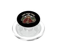 Bear Explorer: Encuentra tu Aventura en el Sendero al Aire Libre PopSockets PopGrip para MagSafe
