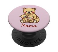 Bear Family Love - Mamá Oso con Cachorros PopSockets PopGrip Adhesivo