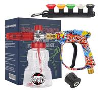 BEAR FORCE Pistola pulverizadora M22-ID14MM y rápido 1/4 pulgadas Boquilla de espuma cañón de espuma1L para lavadoras a presión Lavor, Vax, Parkside, Deko, para lavado de autos