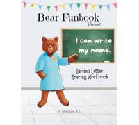 Bear Funbook Presents I Can Write My Name Harlan’s Personalized Letter Tracing Workbook