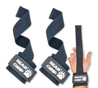 BEAR GRIP Correas de levantamiento de pesas para levantamiento de pesas, correas de potencia con agarre de goma y acolchado de neopreno para peso muerto, dominadas y entrenamiento de fuerza