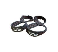 BEAR GRIP - Figura 8 Correas de levantamiento de pesas Elite Edition (NEGRO, M)