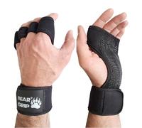 BEAR GRIP - Guantes de Entrenamiento Abiertos para Crossfit, Culturismo, Calistenia, Levantamiento de Pesas (M)