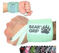 BEAR GRIP - Muñequeras para levantamiento de pesas (se venden por pares) (AQUA-WRAPS)