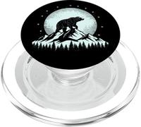Bear Grizzly Bears Wildlife Mountains Animal Moon PopSockets PopGrip para MagSafe