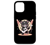 Bear Guitar Rock and Roll Kawaii Goth - Ropa para niña, Color Rosa gótico Carcasa para iPhone 12/12 Pro