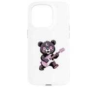 Bear Guitar Rock and Roll Kawaii Goth - Ropa para niña, Color Rosa gótico Carcasa para iPhone 15 Pro