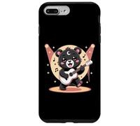 Bear Guitar Rock and Roll Kawaii Goth - Ropa para niña, Color Rosa gótico Carcasa para iPhone 7 Plus/8 Plus